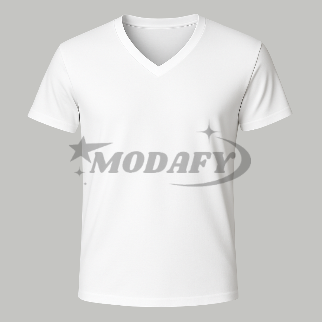 Camisa Gola V Branca Modafy