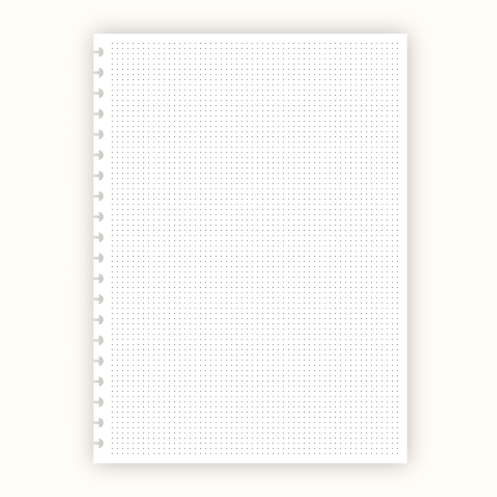 Refil pontilhado para caderno reposicionável - 100Fls 90g/m²