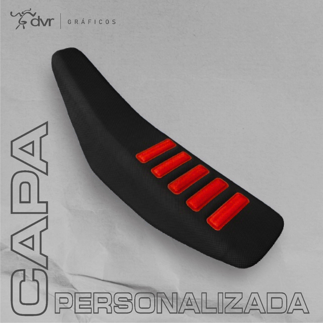 Capa de banco - Preta/Vermelha