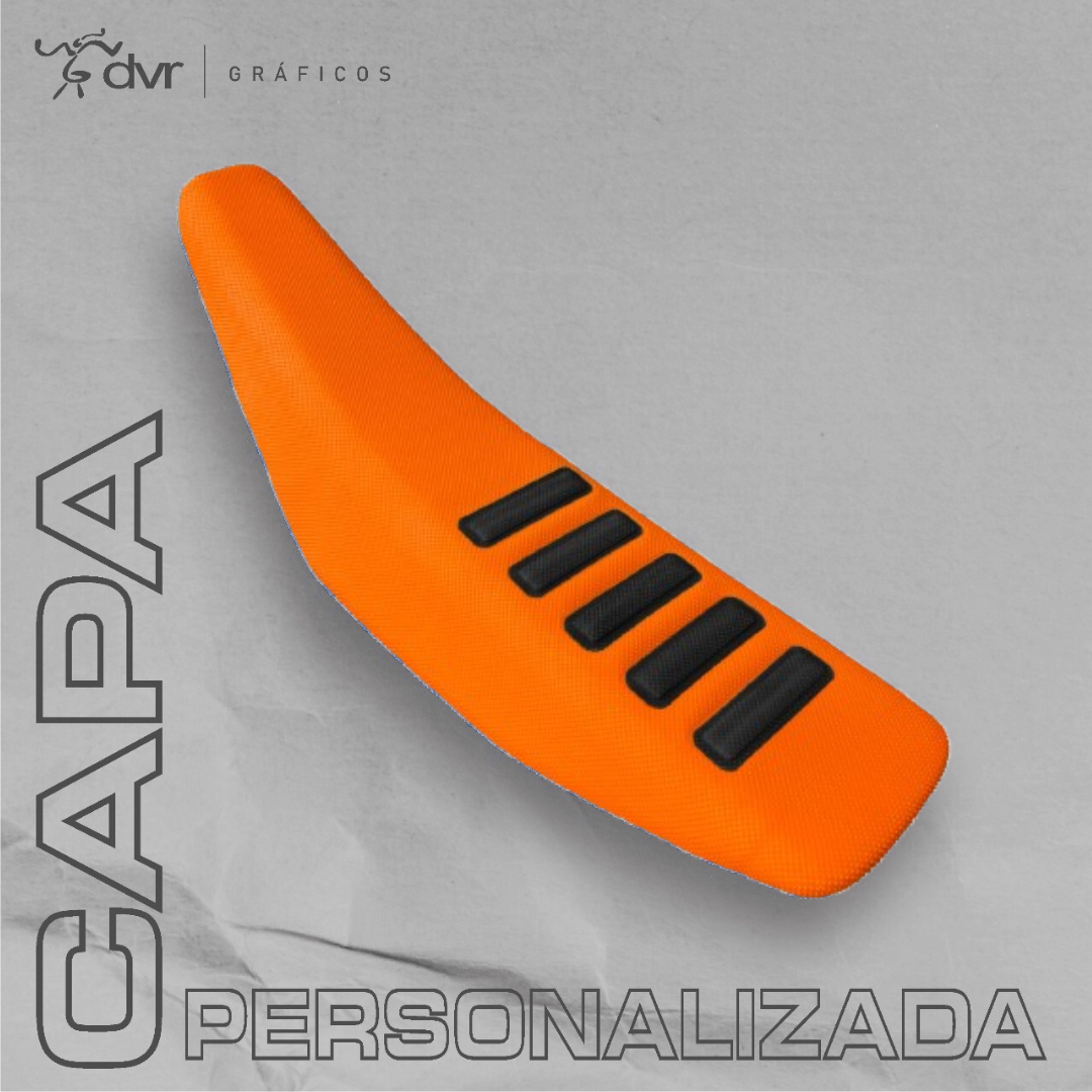 Capa de banco - Laranja/Preta