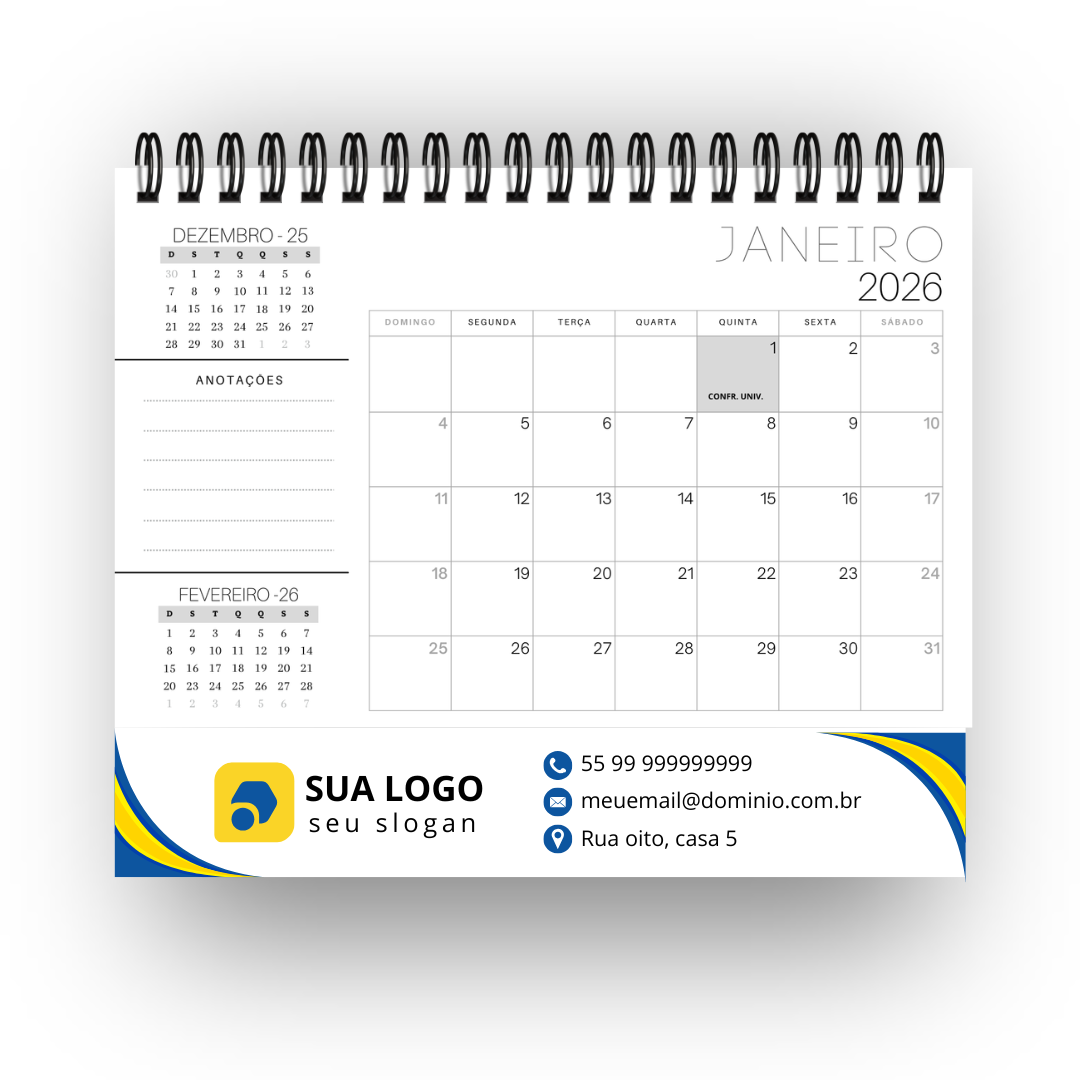 Calendários de Mesa