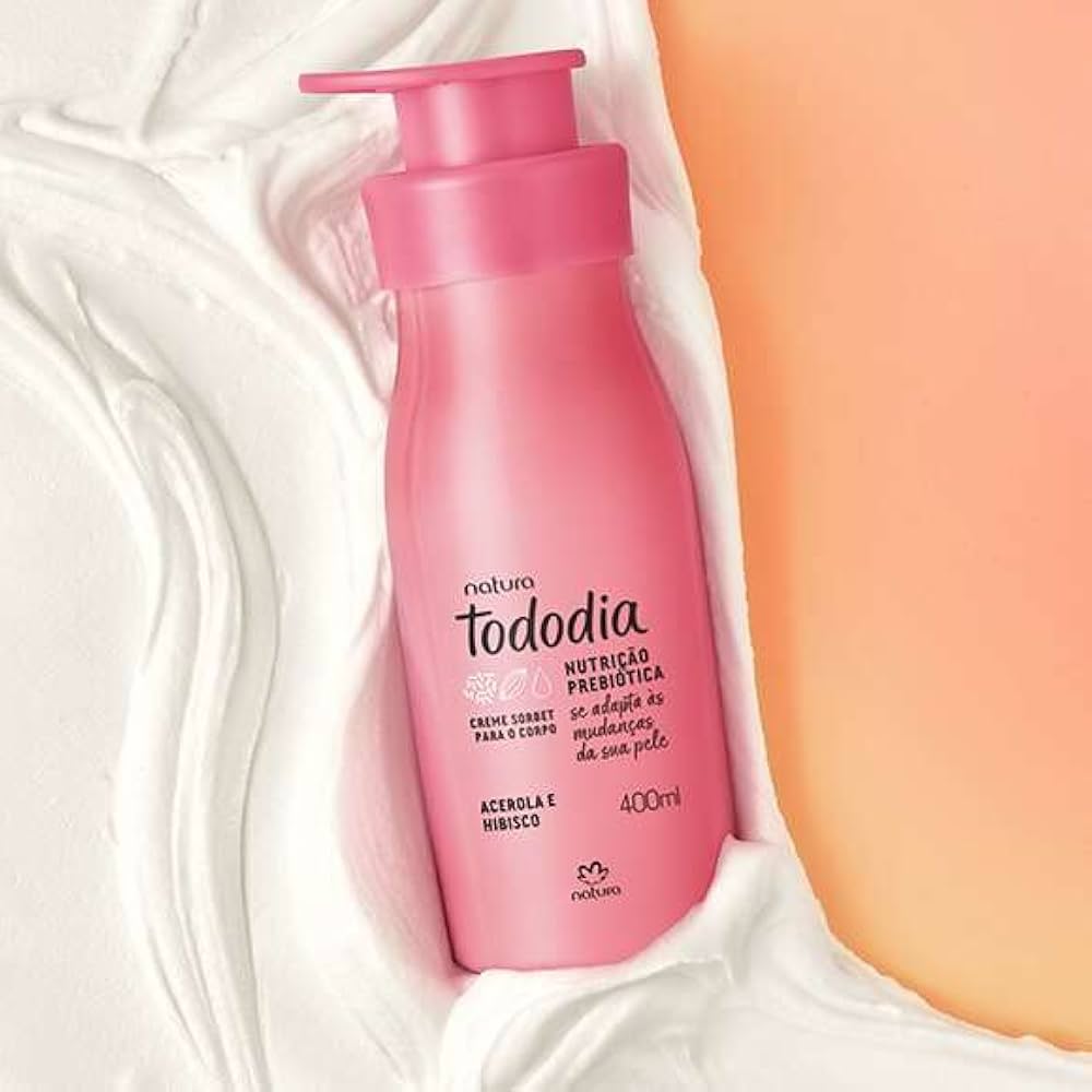 Natura - Tododia Acerola e Hibisco - Creme Sorbet Nutritivo para o Corpo 400 Ml