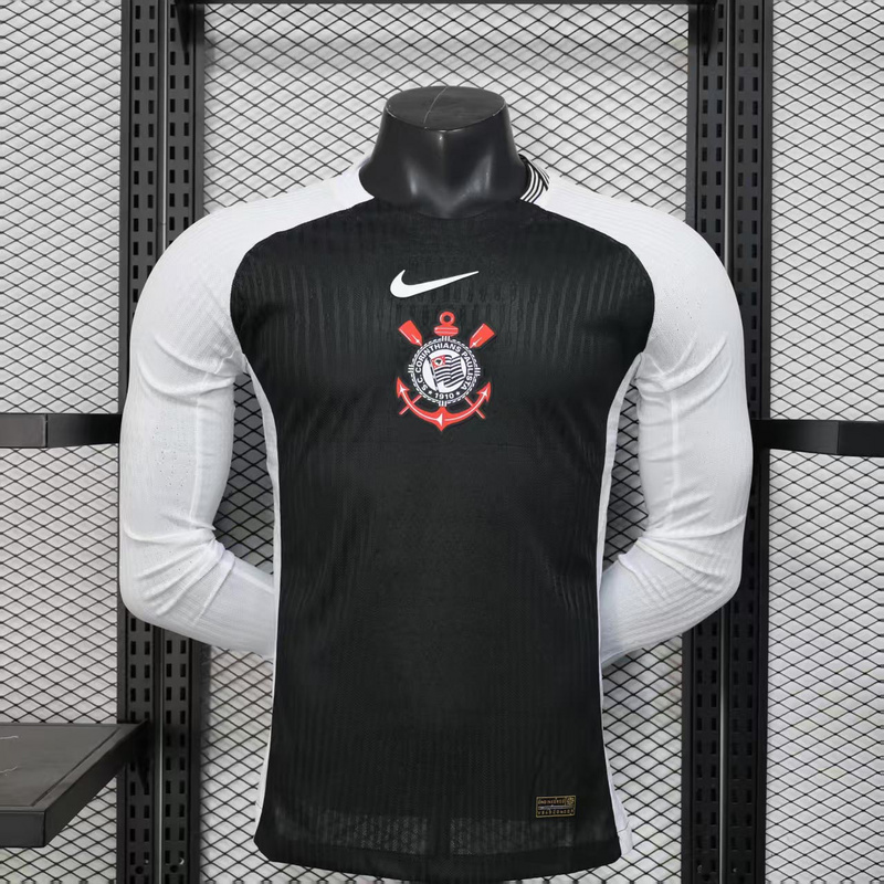 Camisa Corinthians Versão Jogador Manga Longa II 2025