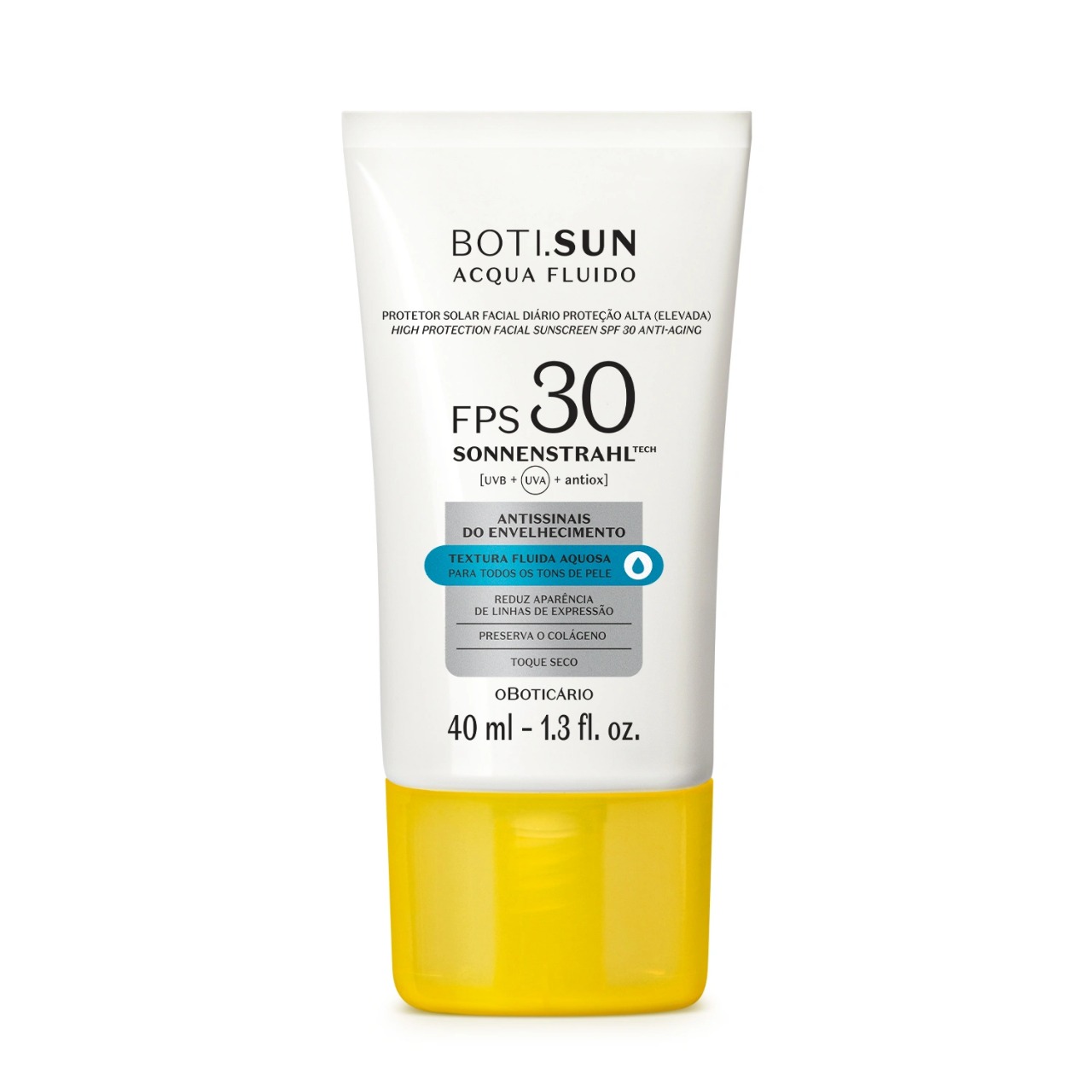Protetor Solar Facial Antissinais BOTI.SUN Acqua Fluido
