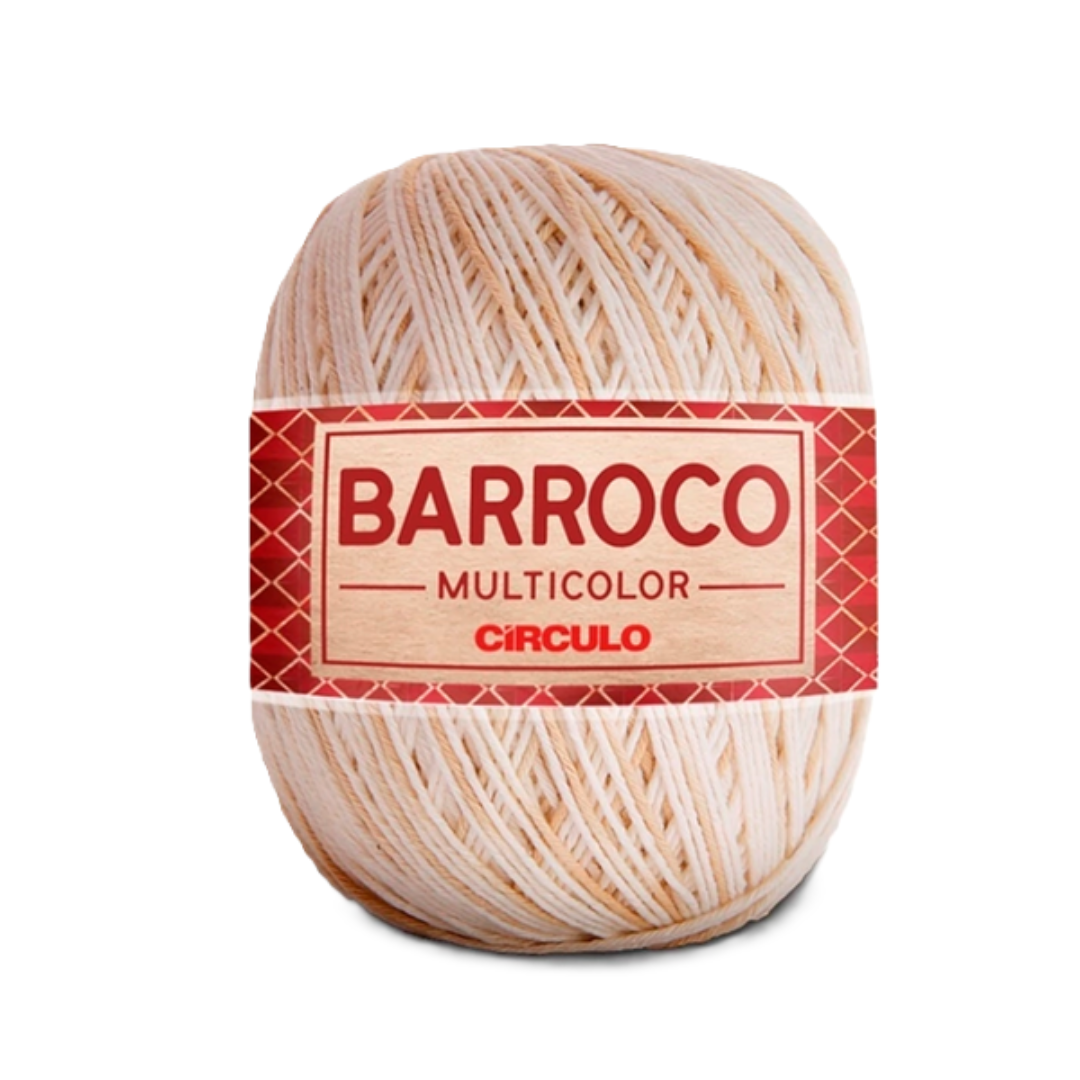 Barbante Barroco Multicolor Circulo 100% Algodão - 226m/200g