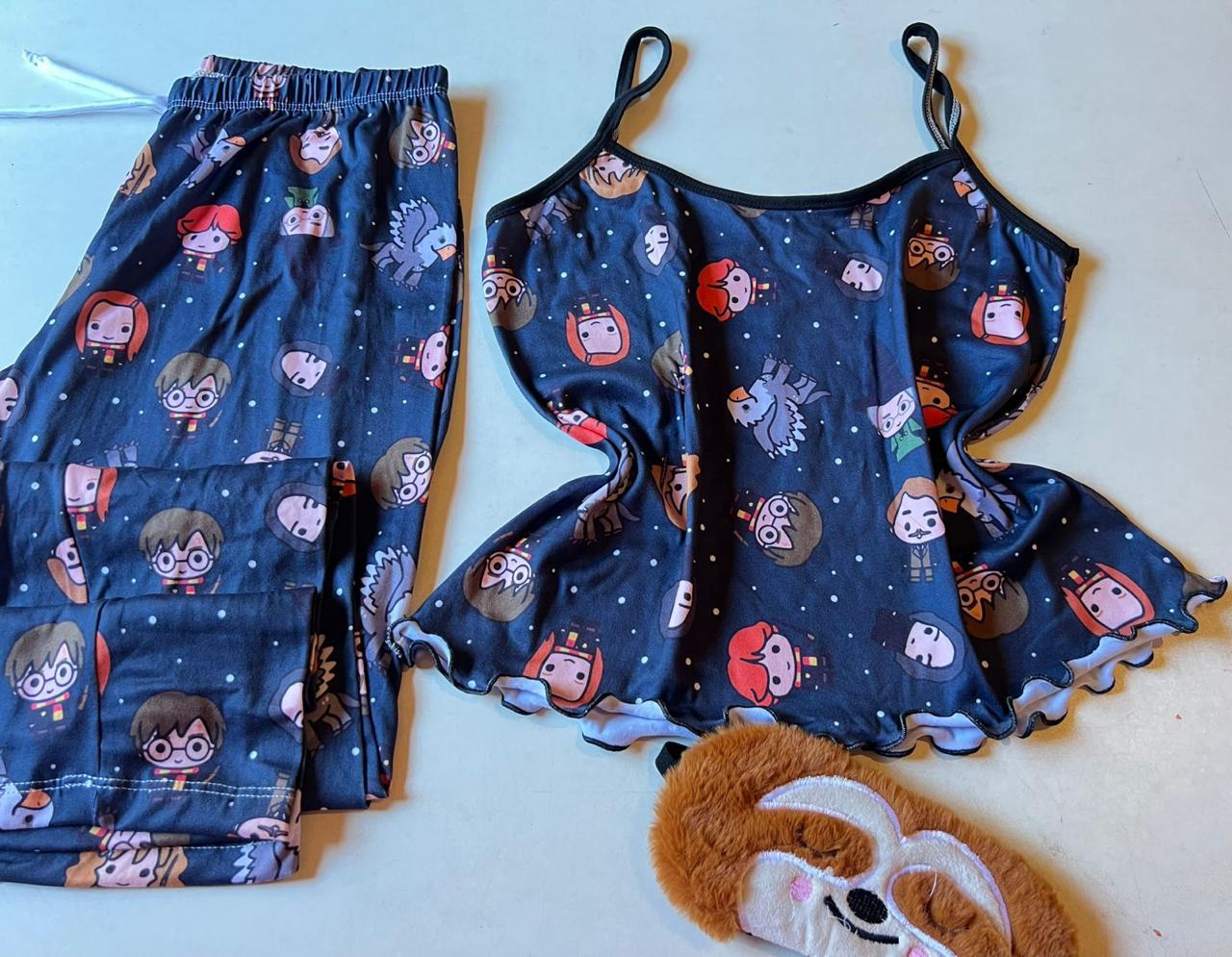 Pijama Calça Feminina Adulto Personagens