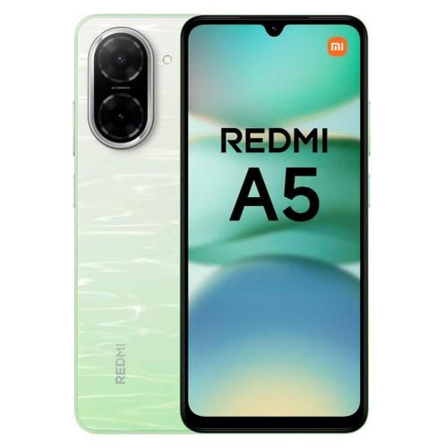 Smartphone Xiaomi Redmi A5 128GB 4GB RAM Tela 6.88" 120Hz Dual SIM Android 15 Câmera 32MP - Azul e Verde