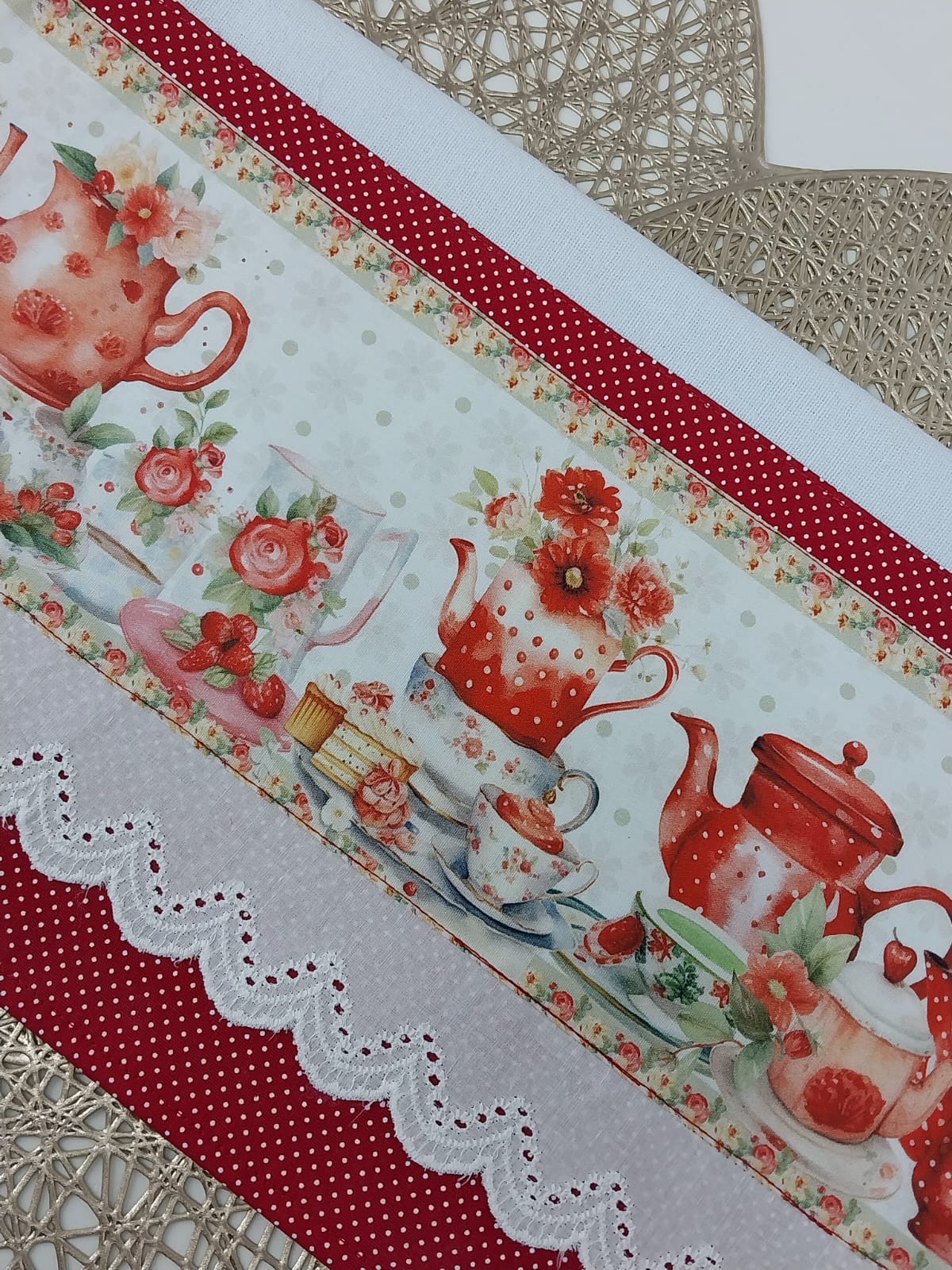 Pano de Copa Morangos do Amor