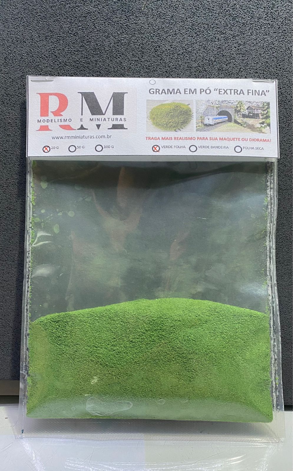 Grama Em Pó Extra Fina - Escala Ho -1:87- RM