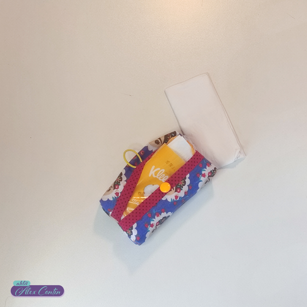 Porta-Lenços de Tricoline (100% Algodão), Artesanal Acessório Costura Criativa