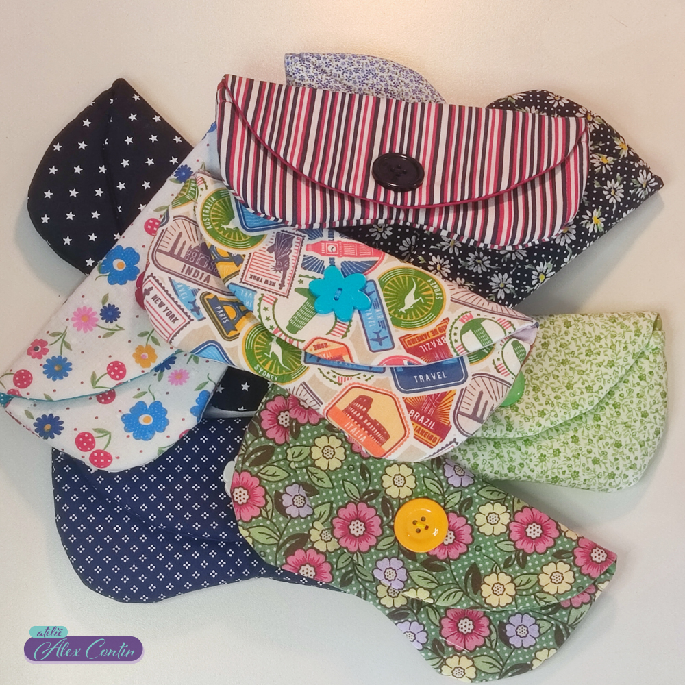 Porta-Óculos de Tricoline (100% Algodão), Artesanal Acessório Costura Criativa