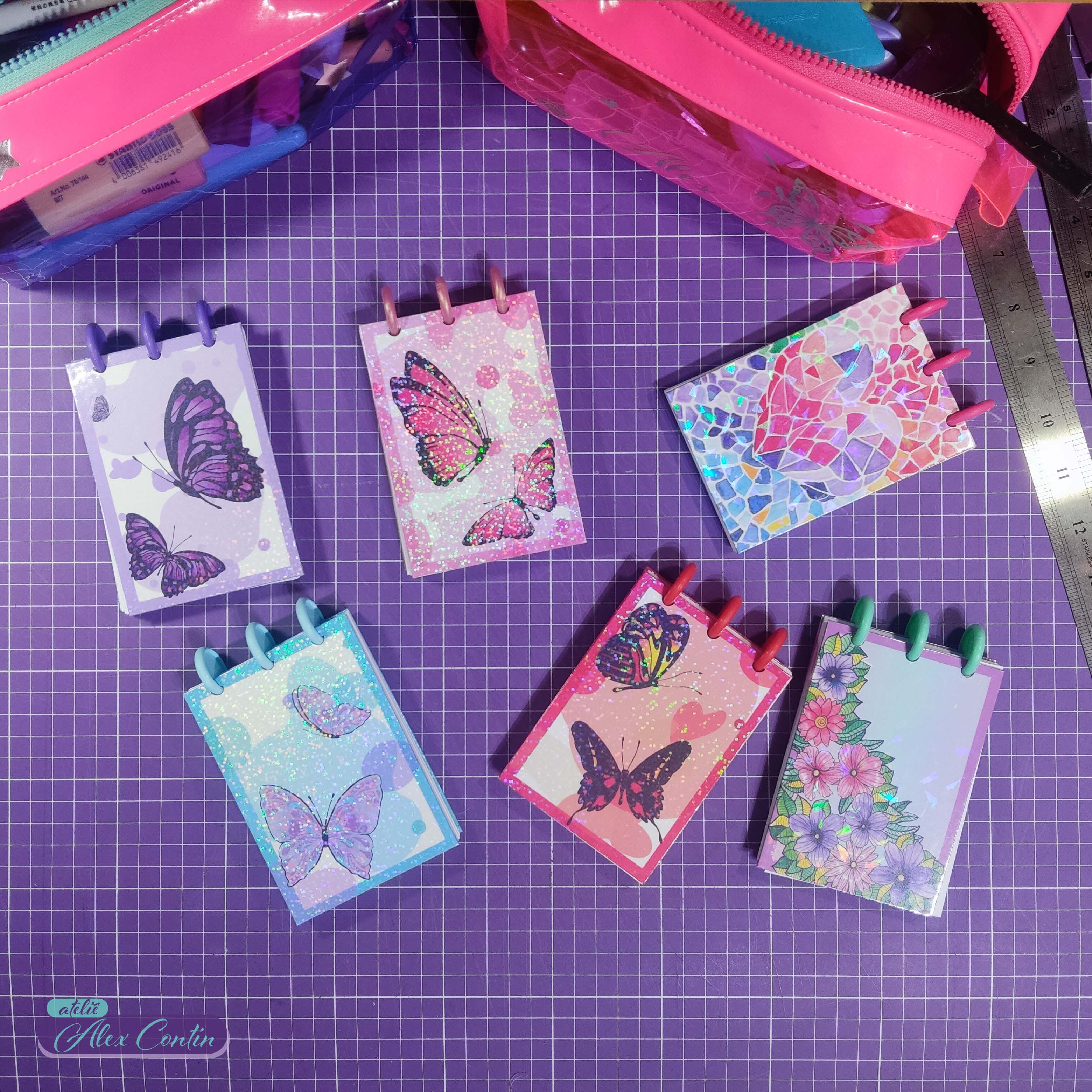 Bloco de Anotações Discos com 100 Folhas removíveis (11,5cm x 8cm) Artes Autorais