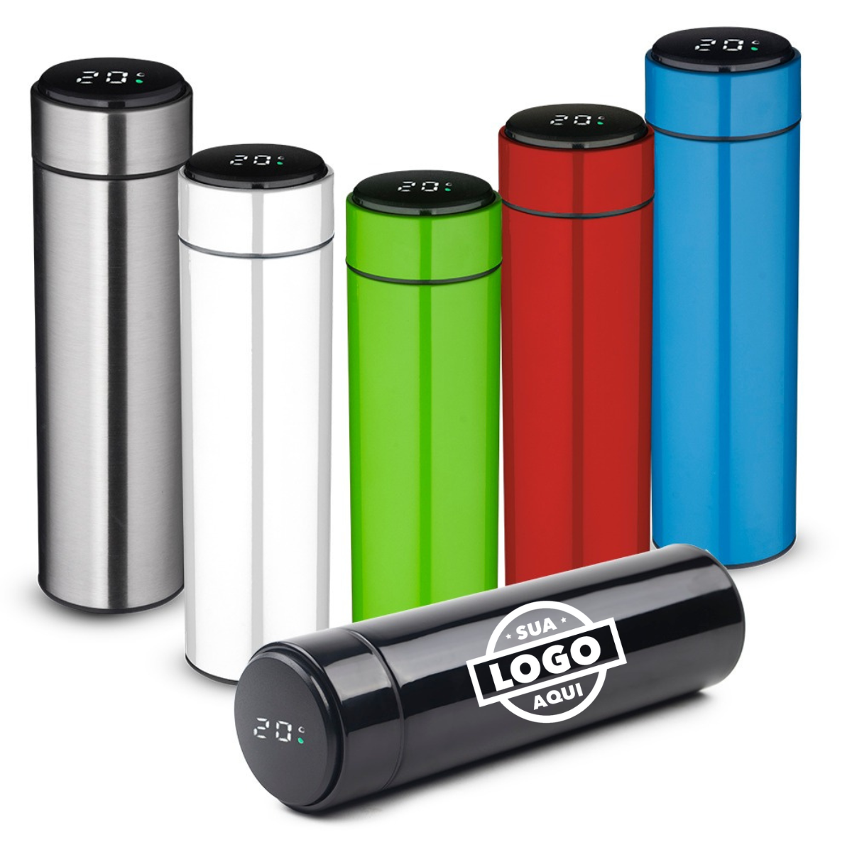 Garrafa Térmica em Aço Inox com Parede Dupla Isolada a Vácuo 450ml