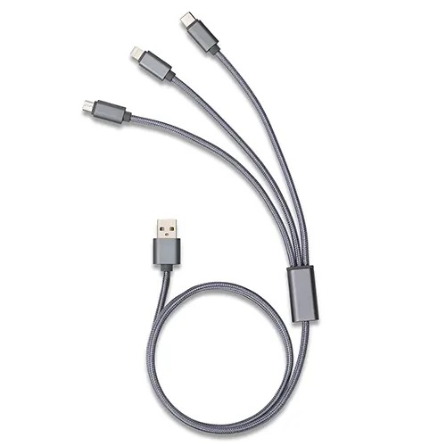 Cabo de Dados Retrátil 3 em 1