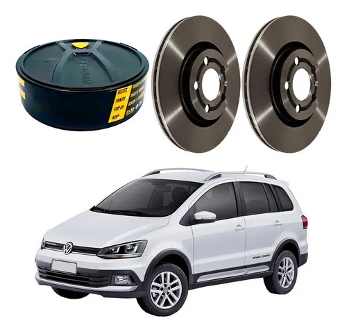 Par Disco Freio Dianteiro Fox Crossfox Spacefox 2011 À 2019