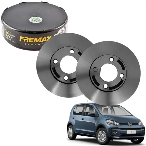 Par Disco Freio Dianteiro Ventilado Vw Up 1.0 12v Original