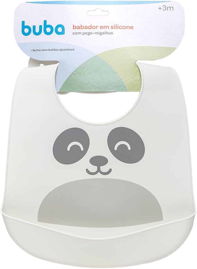 BABADOR DE SILICONE COM PEGA MIGALHAS GUMY BUBA