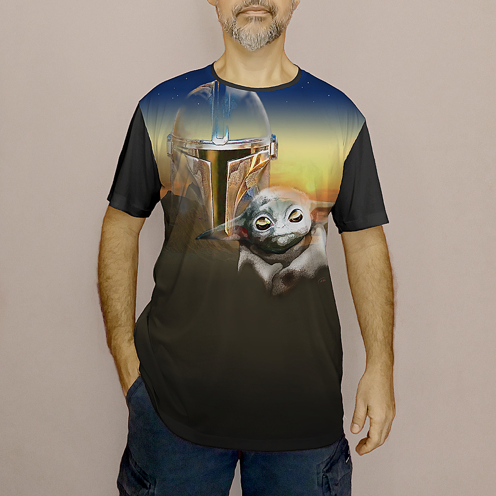 Camiseta Mandalorian Grogu Nerd Geek Camisa Masculina e Blusa Feminina