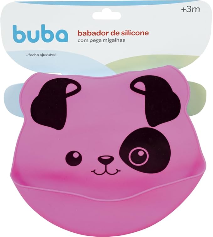 BABADOR DE SILICONE COM PEGA MIGALHAS ANIMAIS BUBA