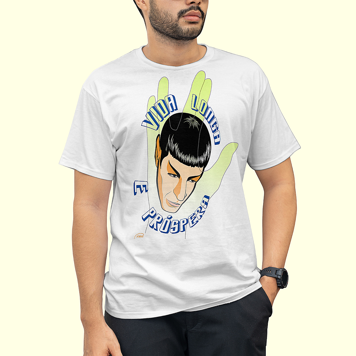 Camiseta Spock Star Trek Retrô Série Cult Camisa Masculina e Blusa Feminina