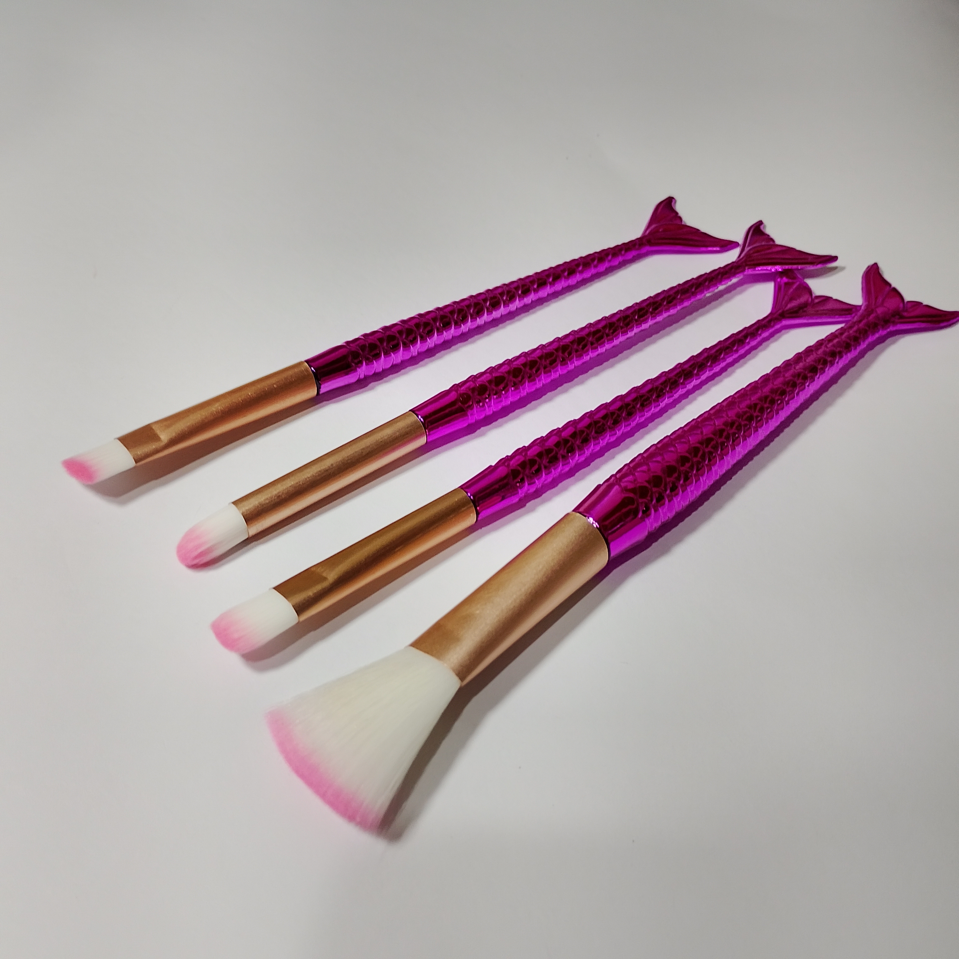 Kit 4 Pincéis Rabo Sereia cores Sortidas