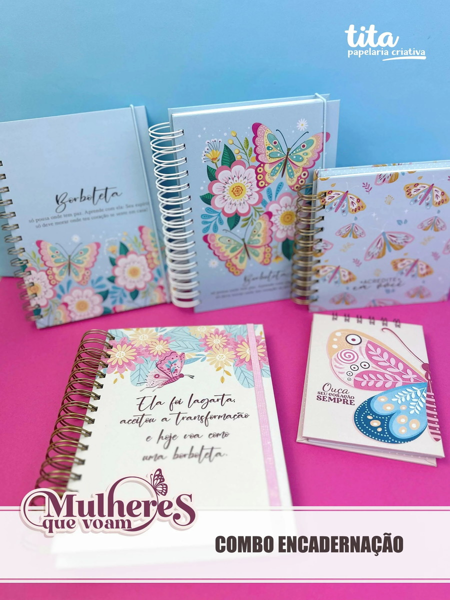 Mulheres Que Voam - Borboletas - Combo Encadernação