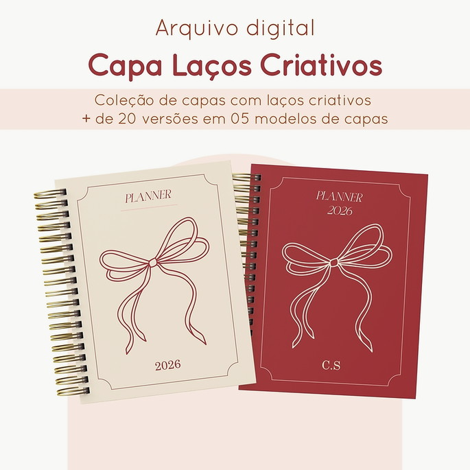 Capas A5 | Coleção Laços Criativos