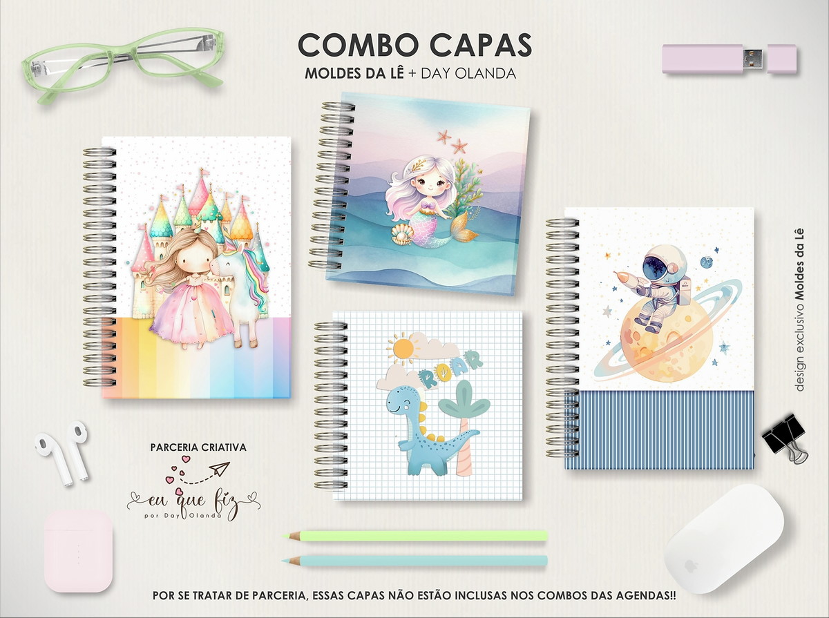 Combo Capas Infantis | Por Day Olanda