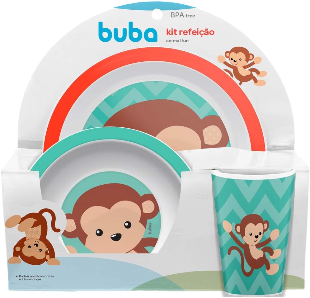 KIT REFEIÇÃO ANIMAL FUN BUBA