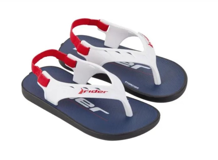 CHINELO STREET FUN PRETO BRANCO VERMELHO RIDER