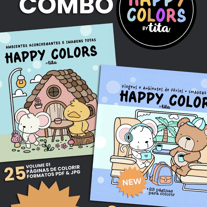 Happy Colors - Combo Volume 1 e 2