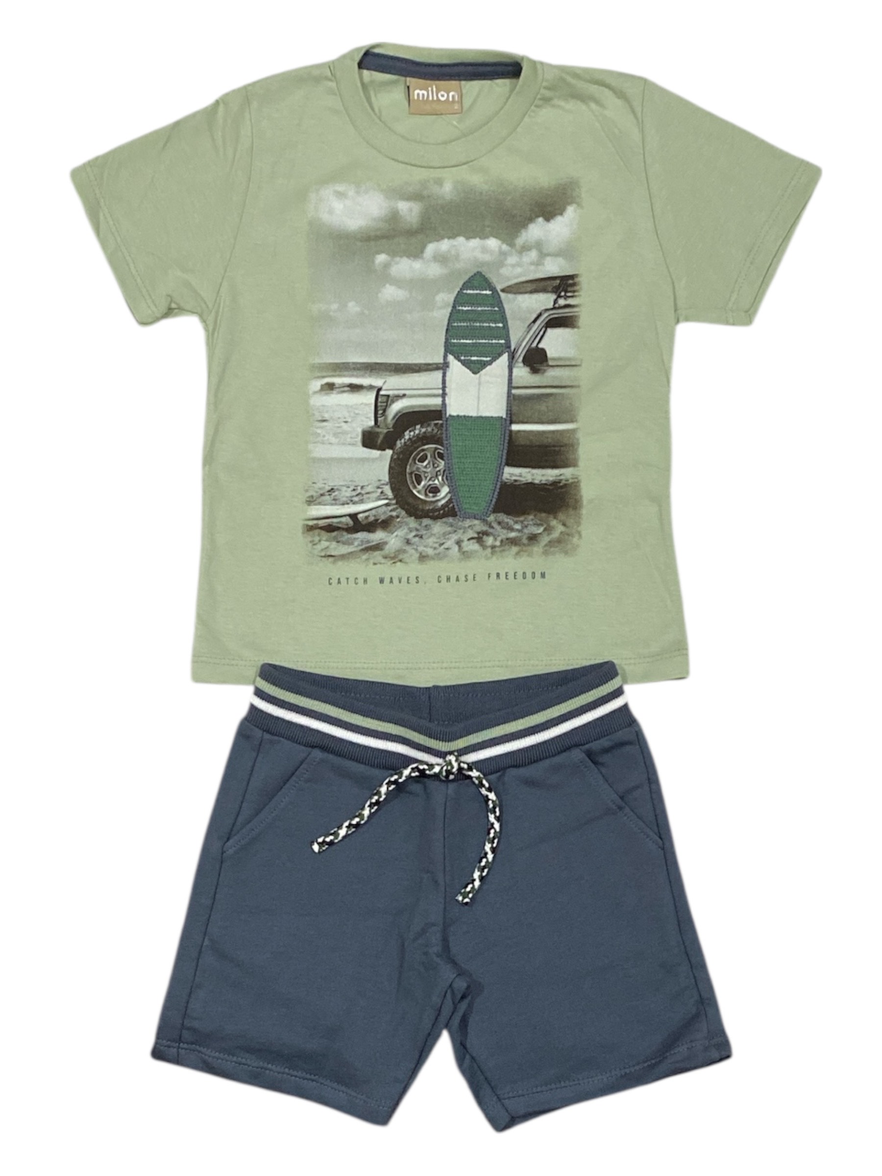 CONJUNTO MASCULINO VERDE CHA MATCHA 15 6310 MILON