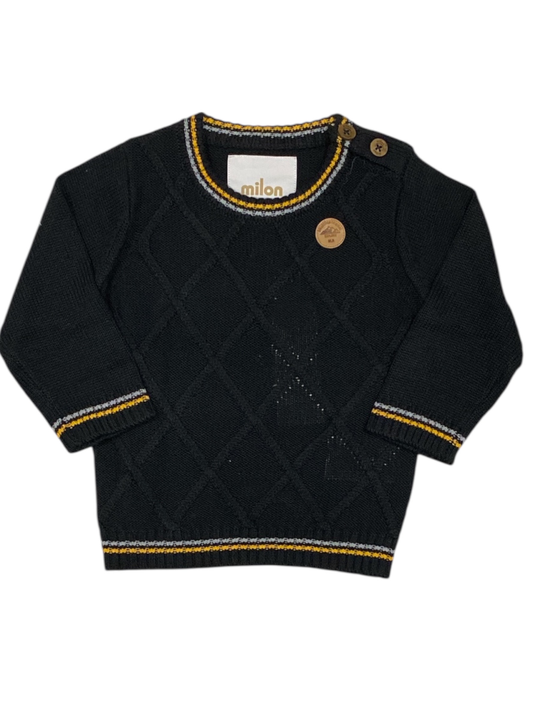 CASACO MASCULINO PRETO 3 19 4005 MILON