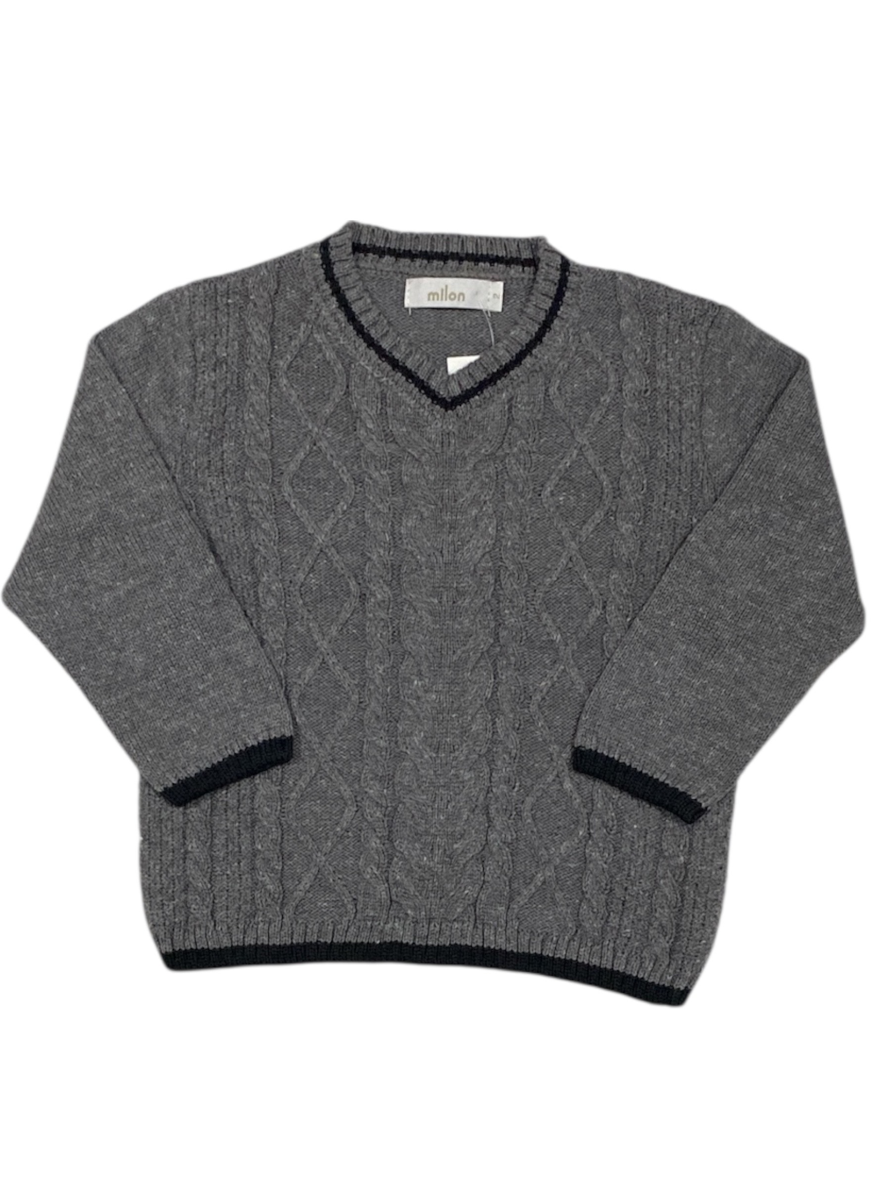 CASACO MASCULINO MESCLA GRAFITE MILON