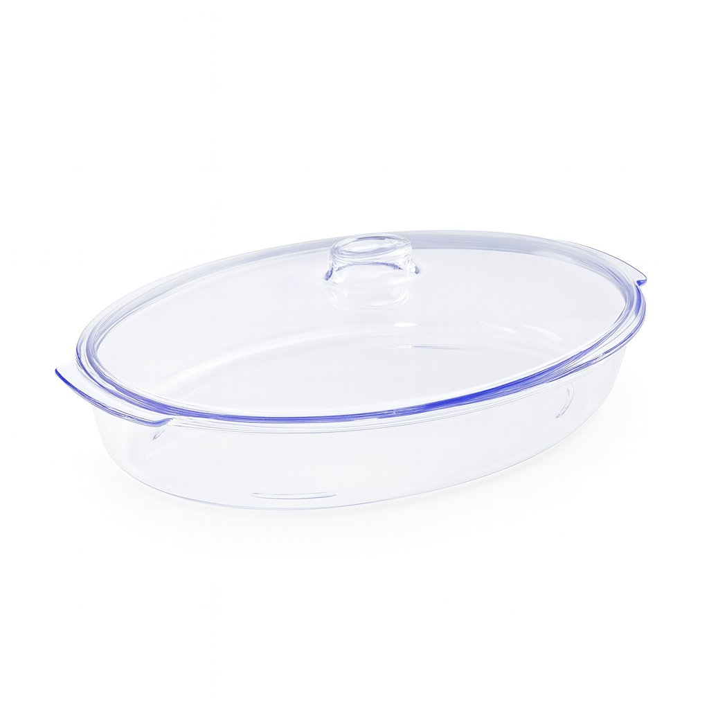 kit s travessas oval acrílica P 19x28cm