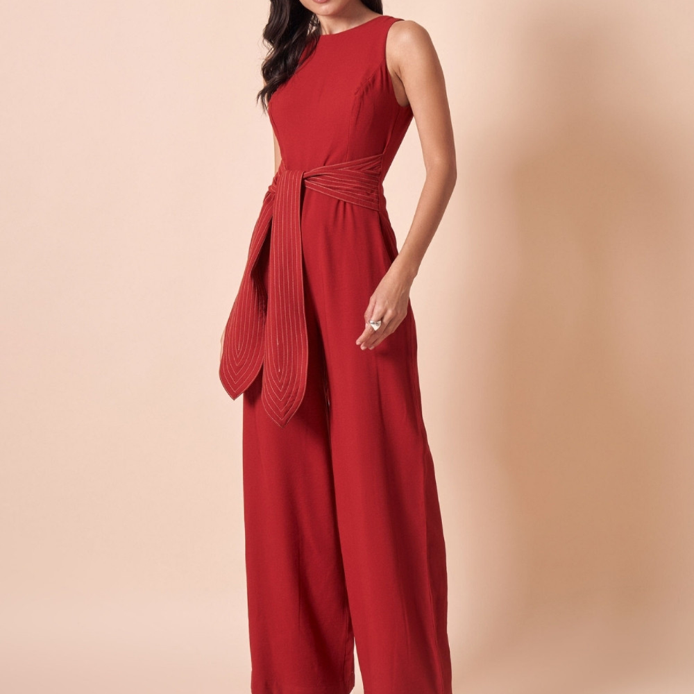 MACACÃO ALFAIATARIA MADEGI VERMELHO