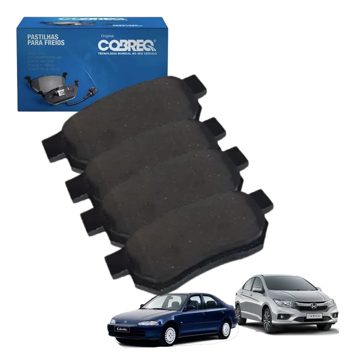 Jogo Pastilha Freio Traseira Cobreq City 1.5 Civic 1.6 16v