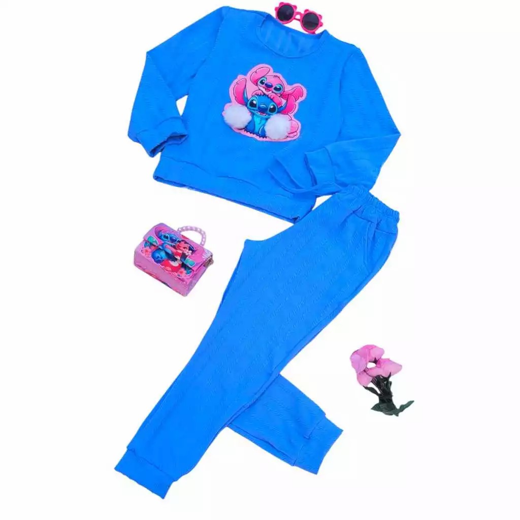 Conjunto infantil menina - moda infantil - calça e blusa meia estaçao
