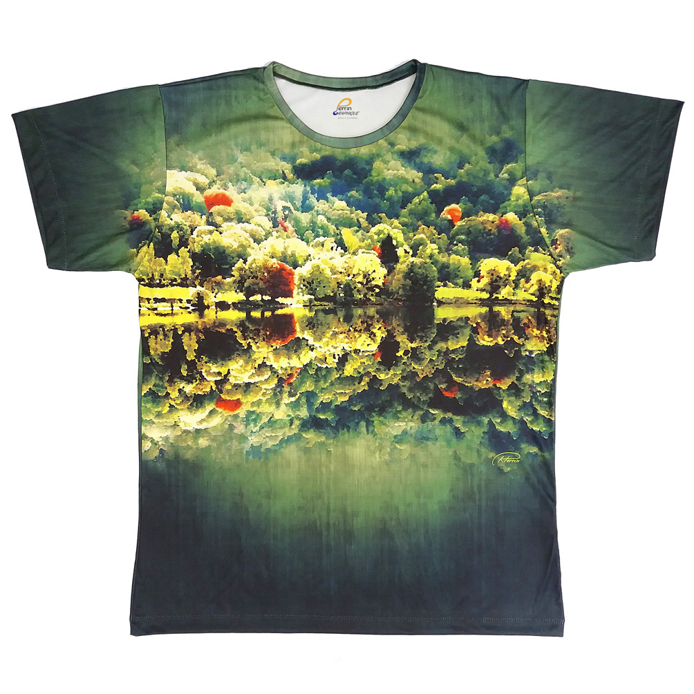 Camiseta Paisagem Natureza Jardim Lago Camisa Masculina e Blusa Feminina