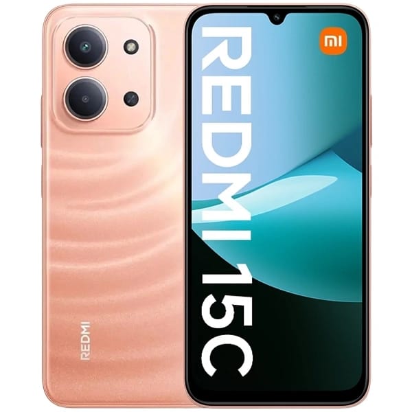 Smartphone Xiaomi Redmi 15C Global 4GB RAM 128GB   Tela 6,9  120Hz, Câmera 50MP, Bateria 6000mAh, NFC   Verde ou Laranja