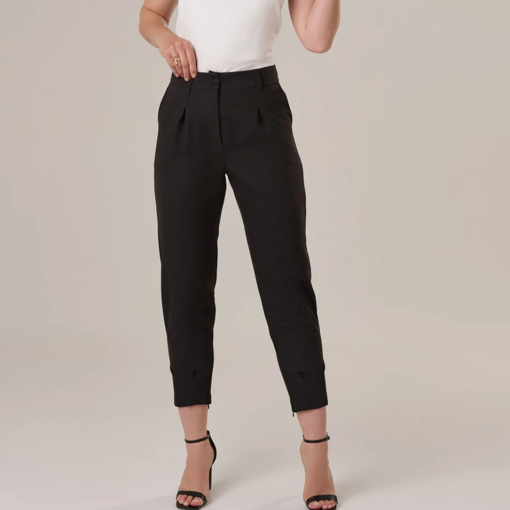 CALÇA RETA CENOURA PRETO