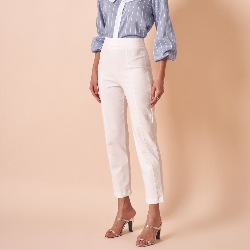 CALÇA SLIM OFF WHITE