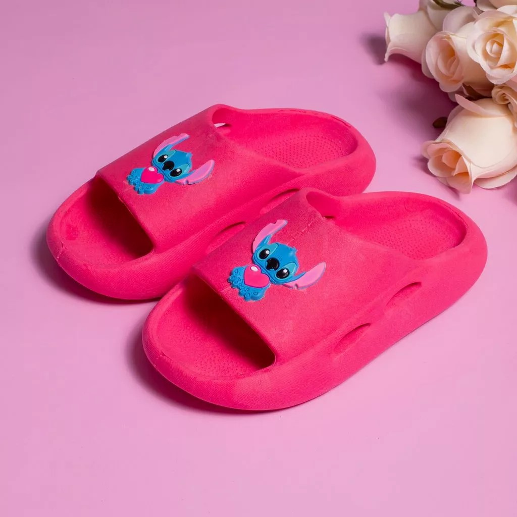 Chinelo slide infantil stitch menina infantil