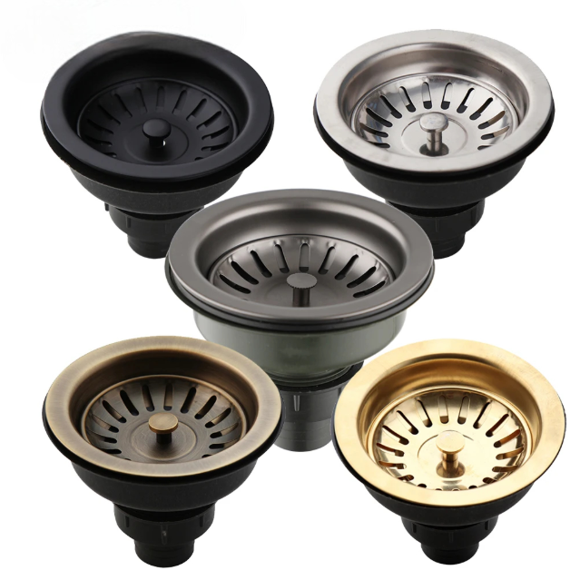 Válvula para Cubas e Pias em Aço Inoxidável - 6 Cores