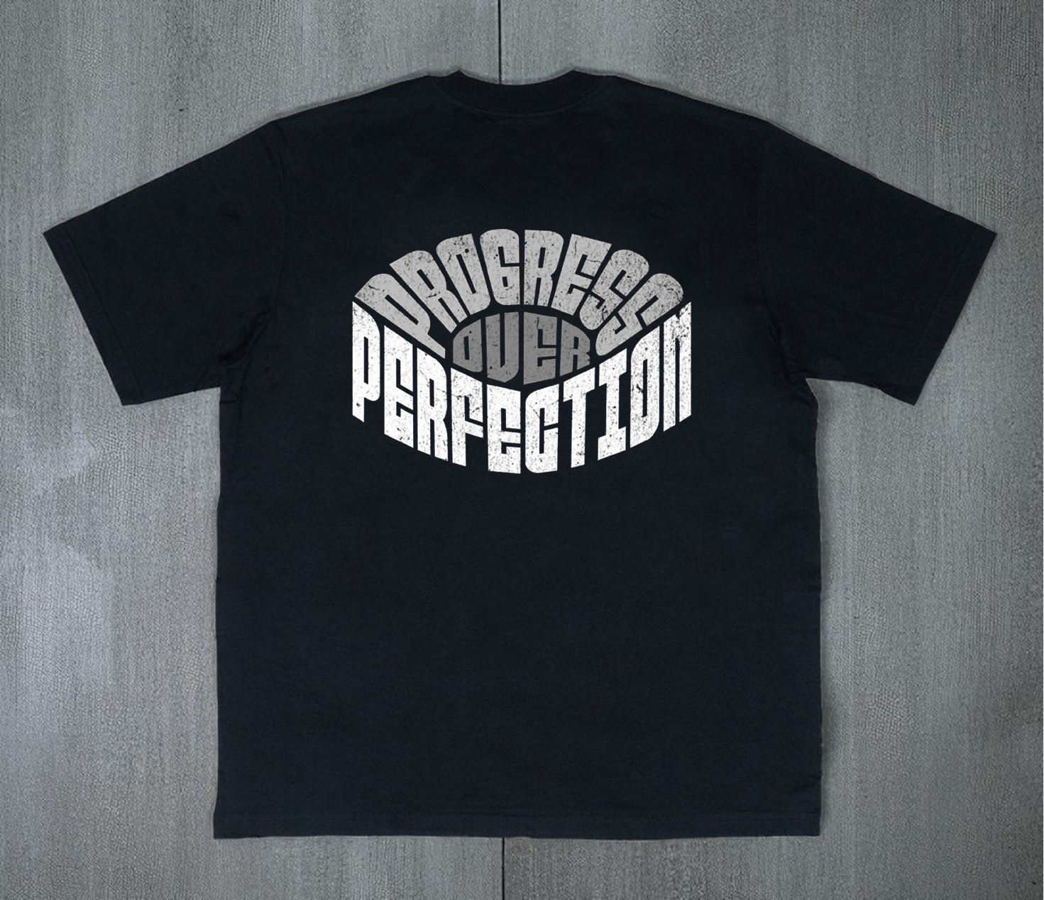 Camiseta Oversized - Progress Over Perfection
