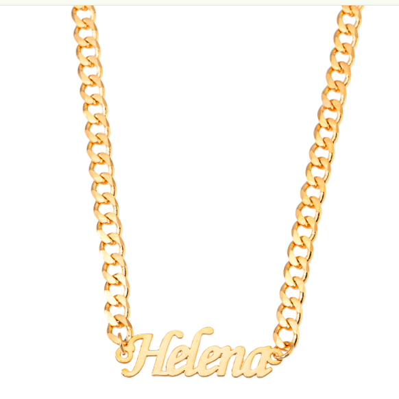 Colar Nome com Corrente Gourmet Grossa