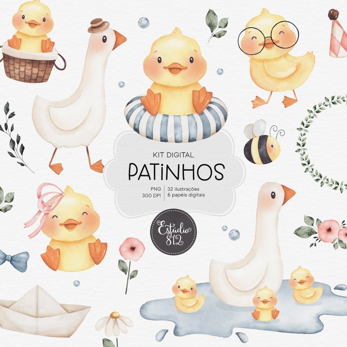 Kit Digital - Patinhos