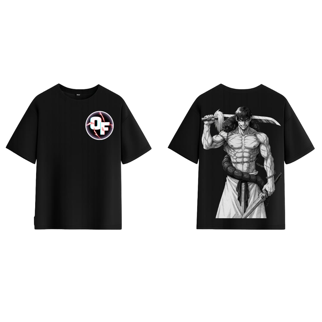 Camiseta Oversized Toji Fushiguro - Jujutsu Kaisen