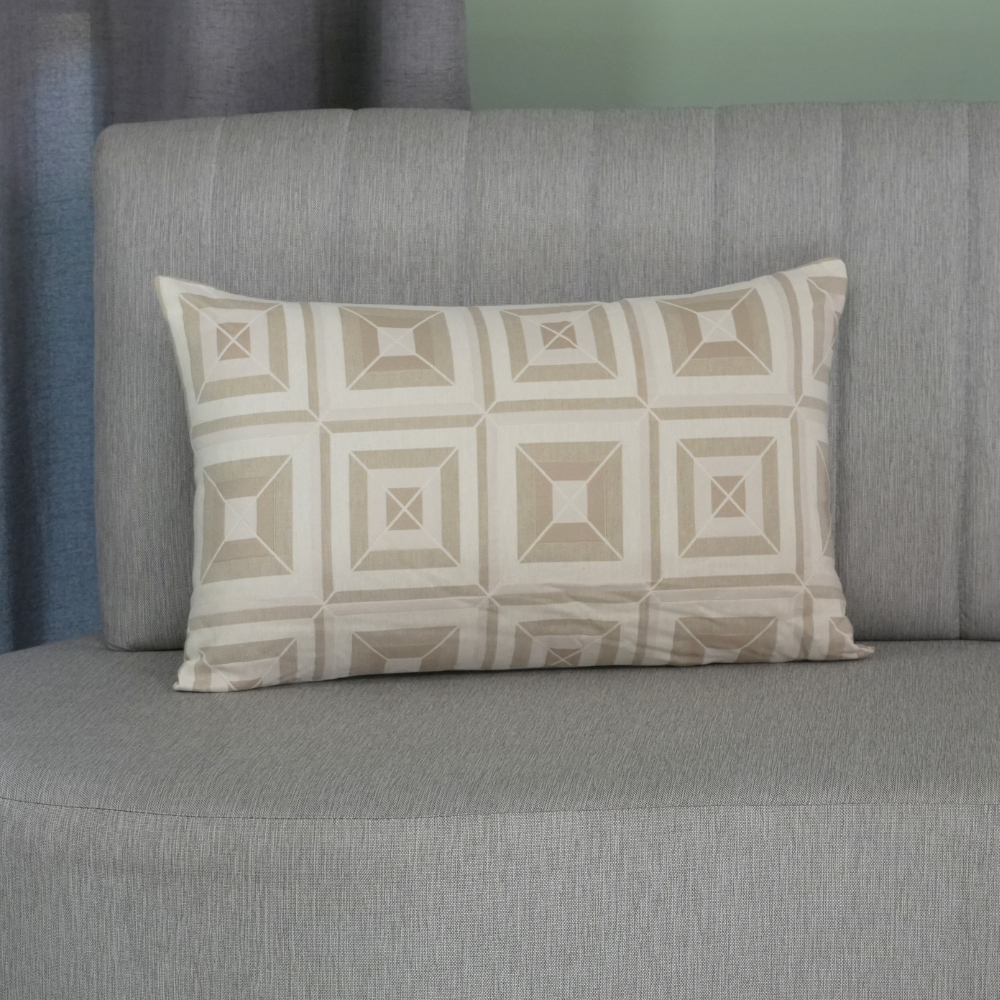 Kit 2 Capa Para Almofada Marrocos 55cm x 33cm Tecido Jacquard Com Zíper