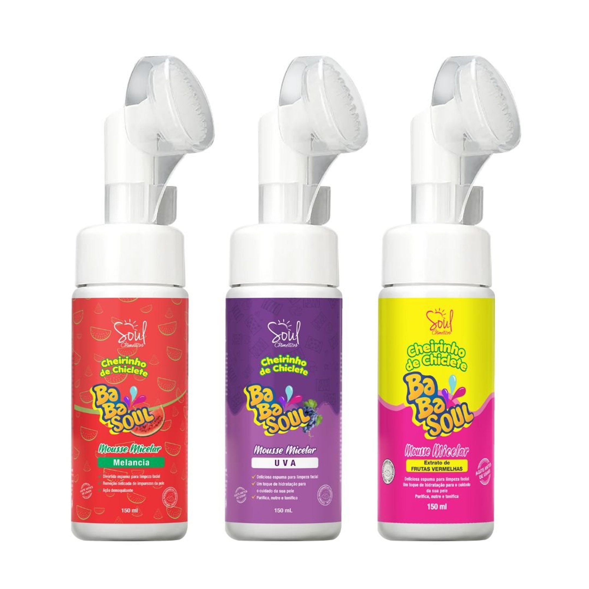 Mousse Micelar Cheirinho De Chiclete Babasoul 150Ml Soul Cosméticos